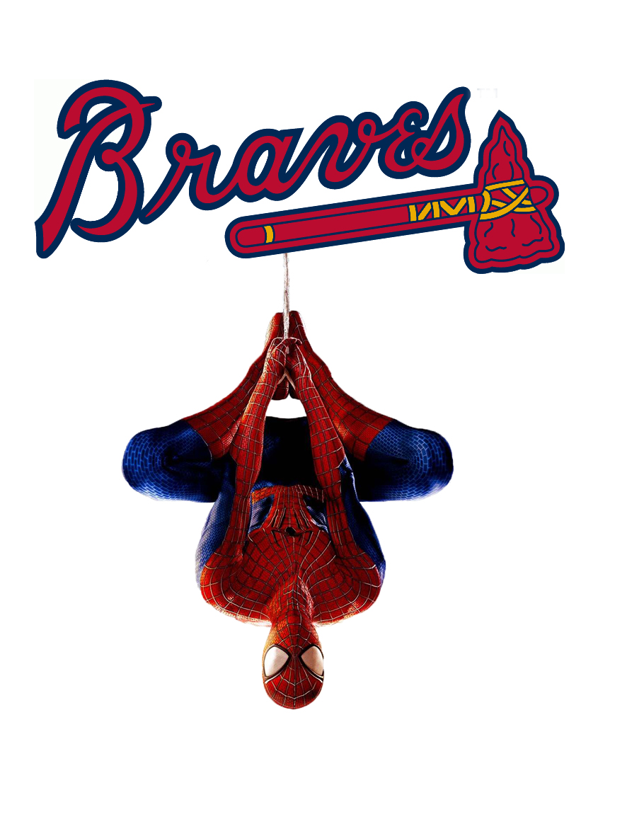 Atlanta Braves Spider Man Logo vinyl decal